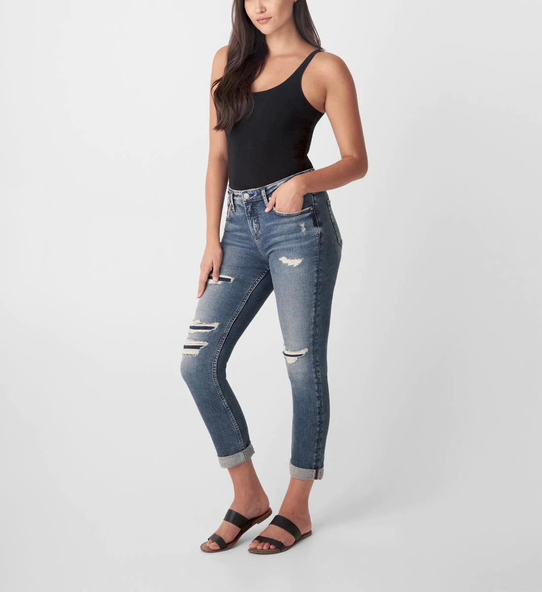 Women's Beau Midrise Slim Leg Denim Jeans - SoCo Hernando
